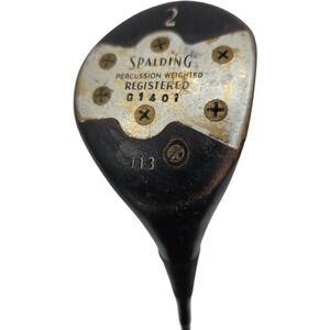 Spalding Robert T Jones Jr 2 Fairway Wood Golf Club Mens RH w/ Original Grip 44"